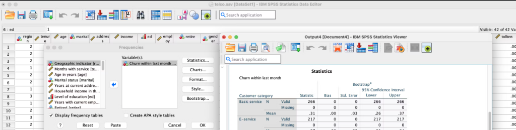 Bannière IBM SPSS Statistics